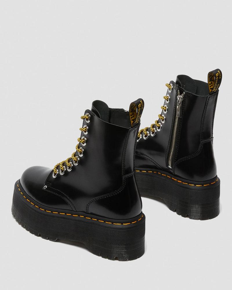 Women's Dr Martens Jadon Max Platform Boots Black | AU 239ILH